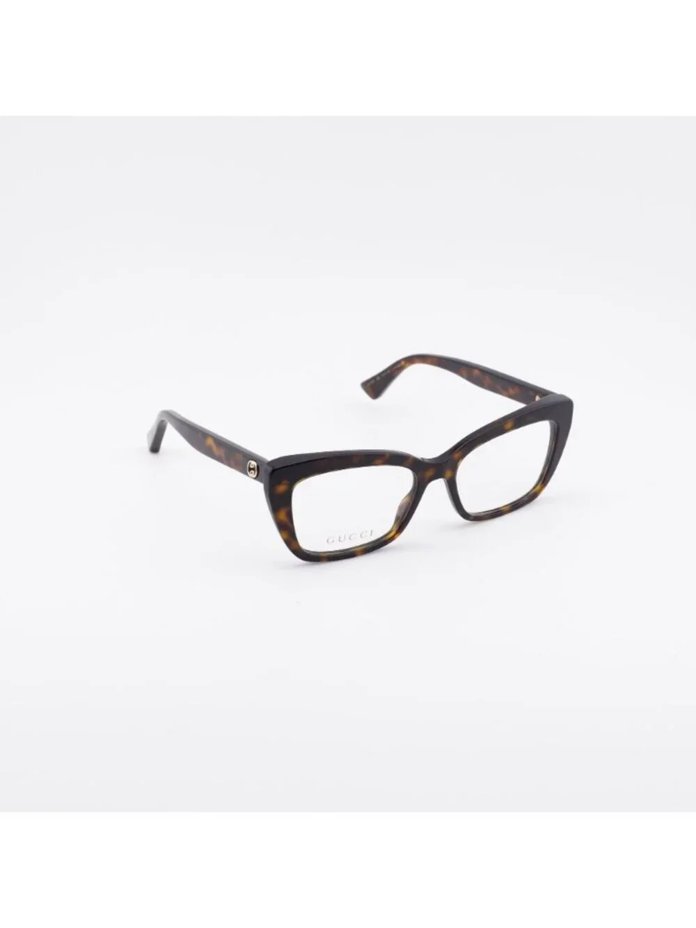Gucci GG0165O 002 Eyeglasses Havana 51mm Cat Eye Frame